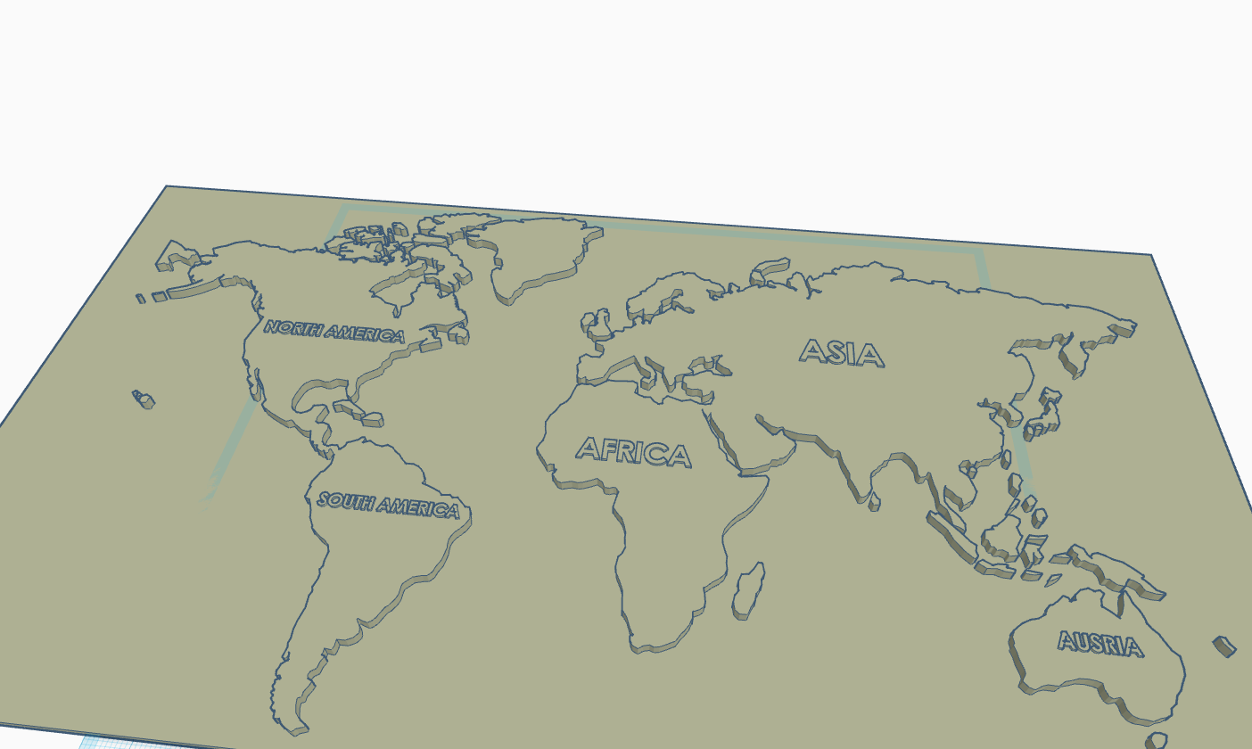Free STL file Earth map・3D printable object to download・Cults